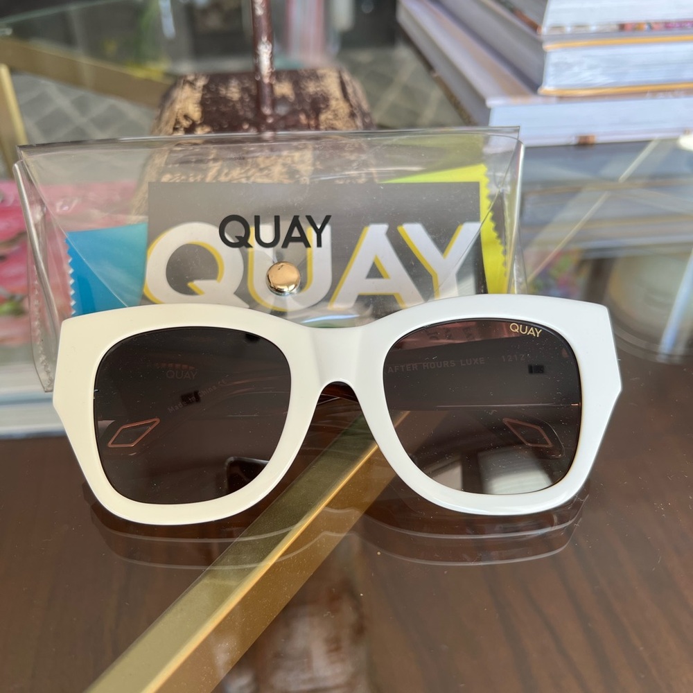 Quay White Sunglasses